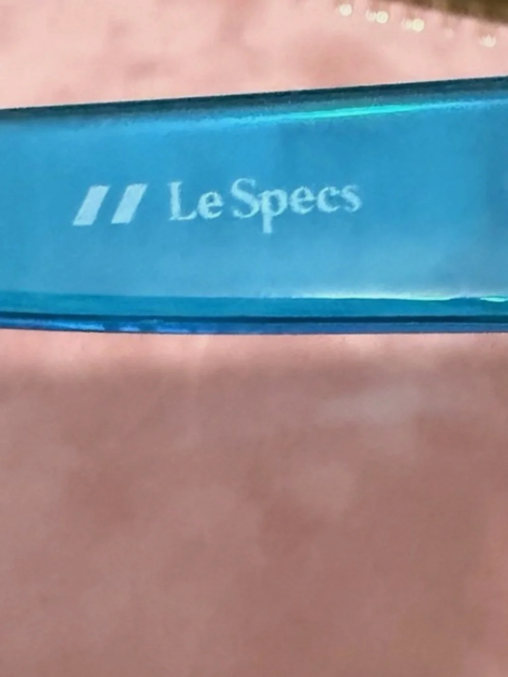 Authentic Le Specs Women's Lucite Blue Sunglasses